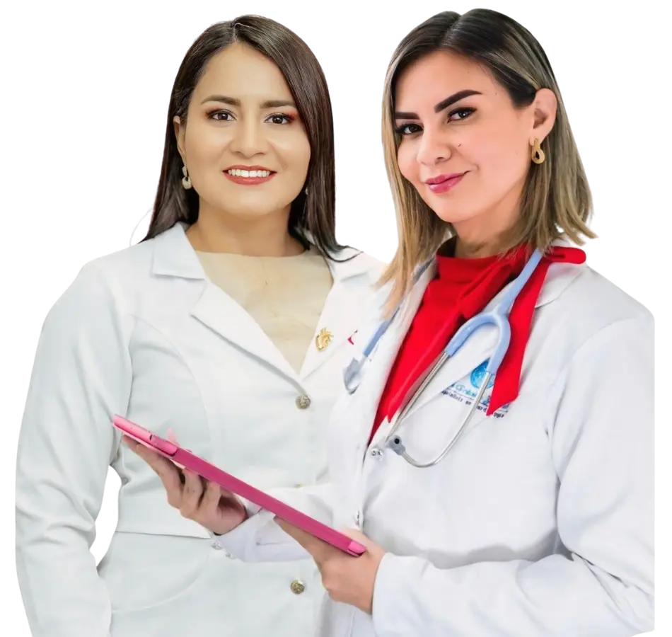 Dra Landy Rodriguez y Dra Priscilla Zapata especialistas en cardiologia